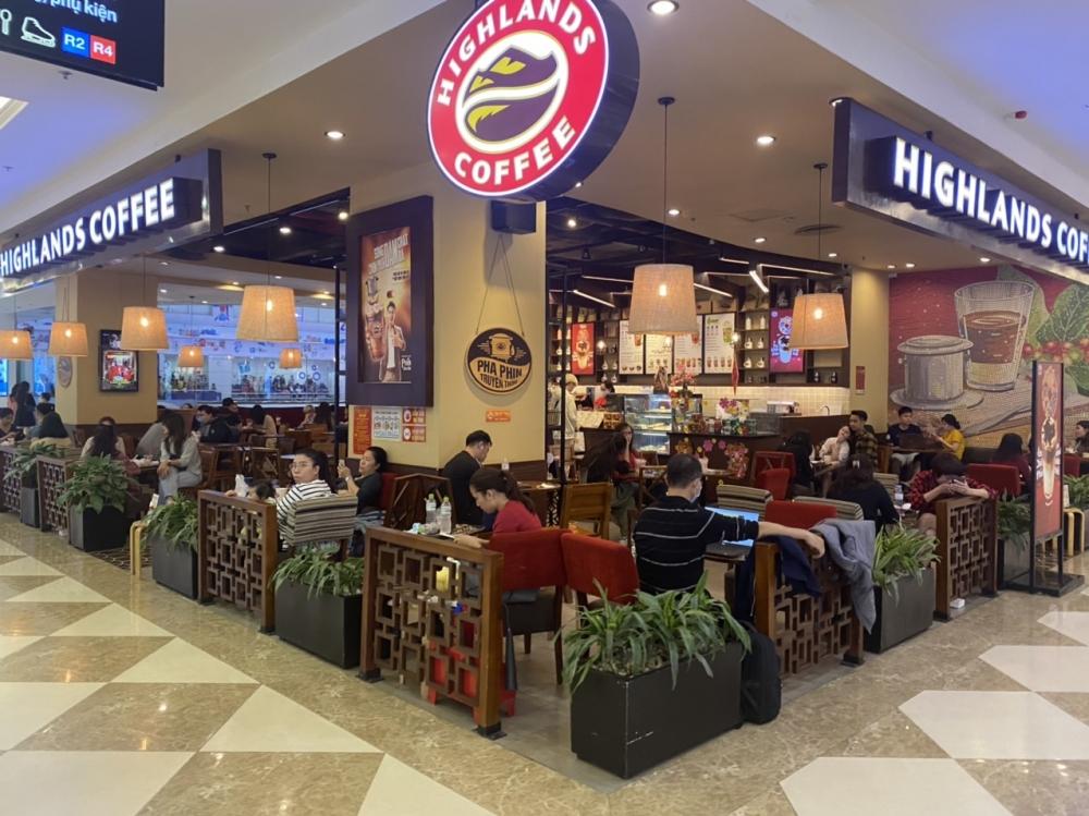 Thiết kế quán cafe trong trung tâm thương mại
